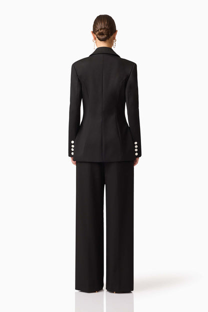 Elliatt Leonie Wide Leg Pants In Black