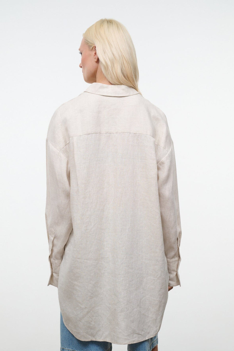 STAUD Sandbar Linen Top - Natural