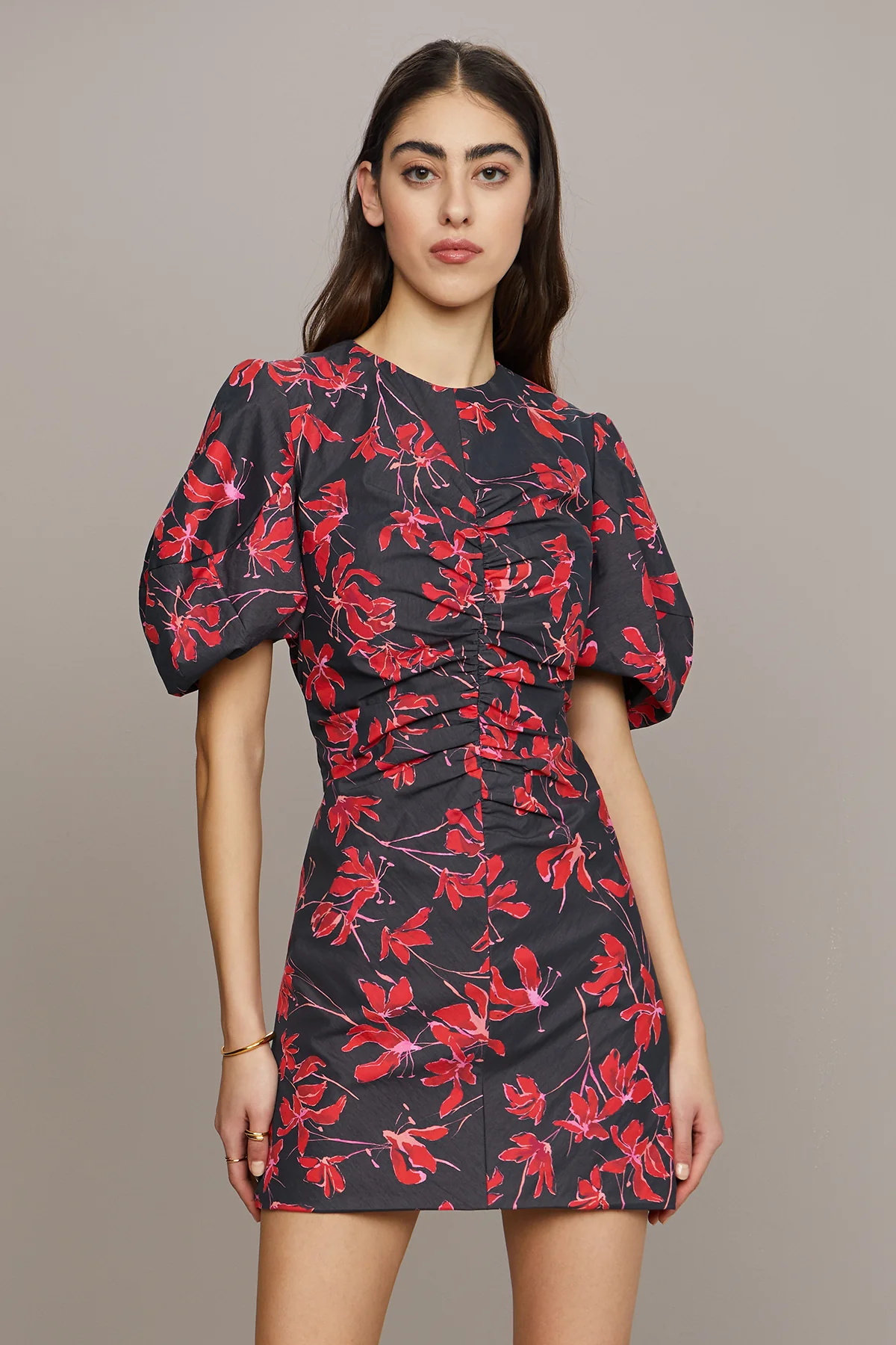 Amur Tanner Puff Sleeve Mini