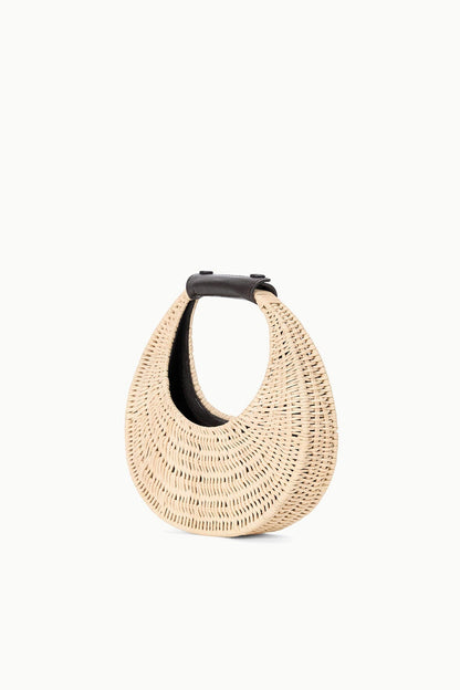 STAUD Good Night Moon Wicker Bag - Natural