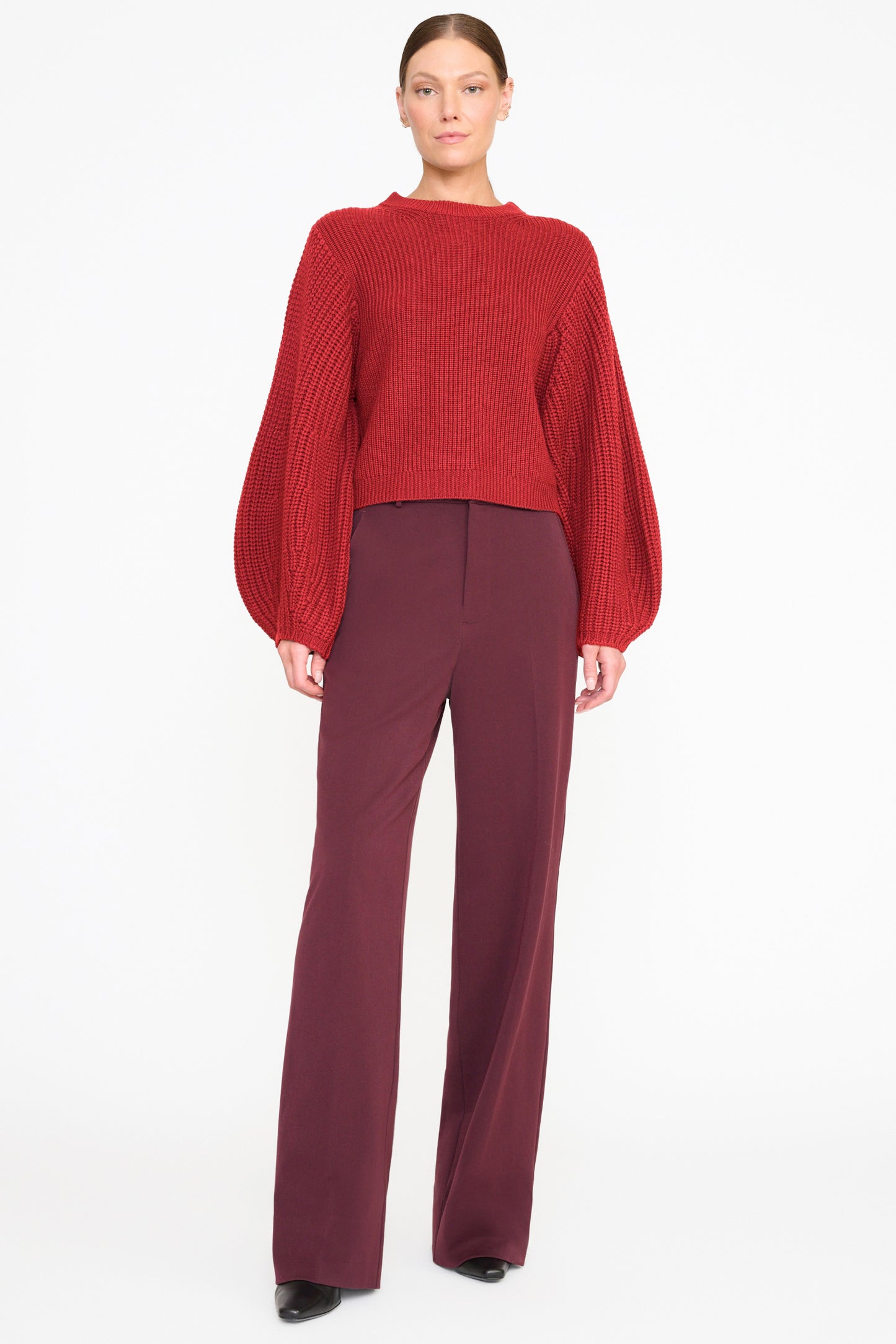 Staud Aura Sweater Rouge