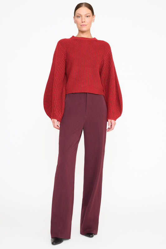 Staud Aura Sweater Rouge