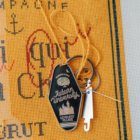 Auburn University Enamel Keychain, Collegiate