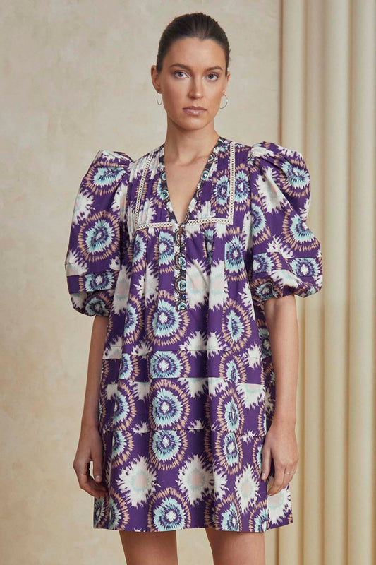 Hunter Bell Jenkins Dress - London Rain Purple