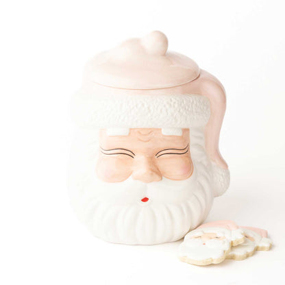 Oak Lane Pink Santa Cookie Jar
