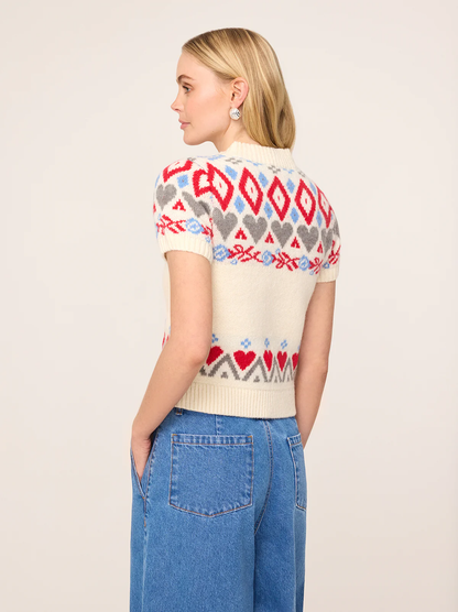 KITRI Ara Fairisle Knit Top