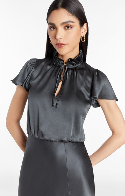Amanda Uprichard Vittoria Silk Midi Dress