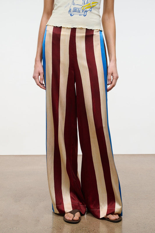 STAUD Stroll Pant - Caffe Stripe