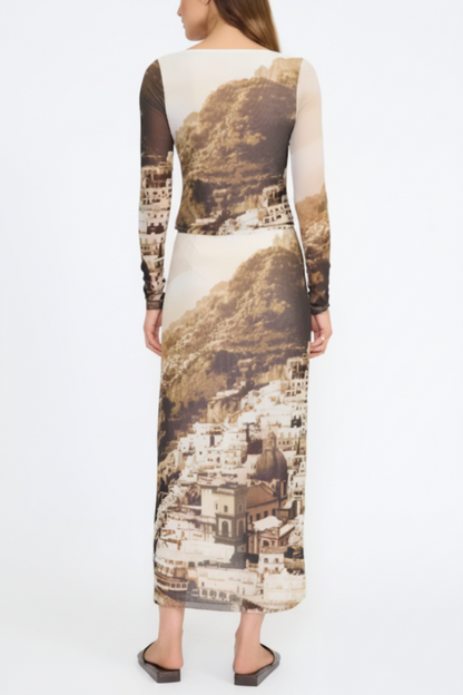STAUD Porta Skirt - Cliffside
