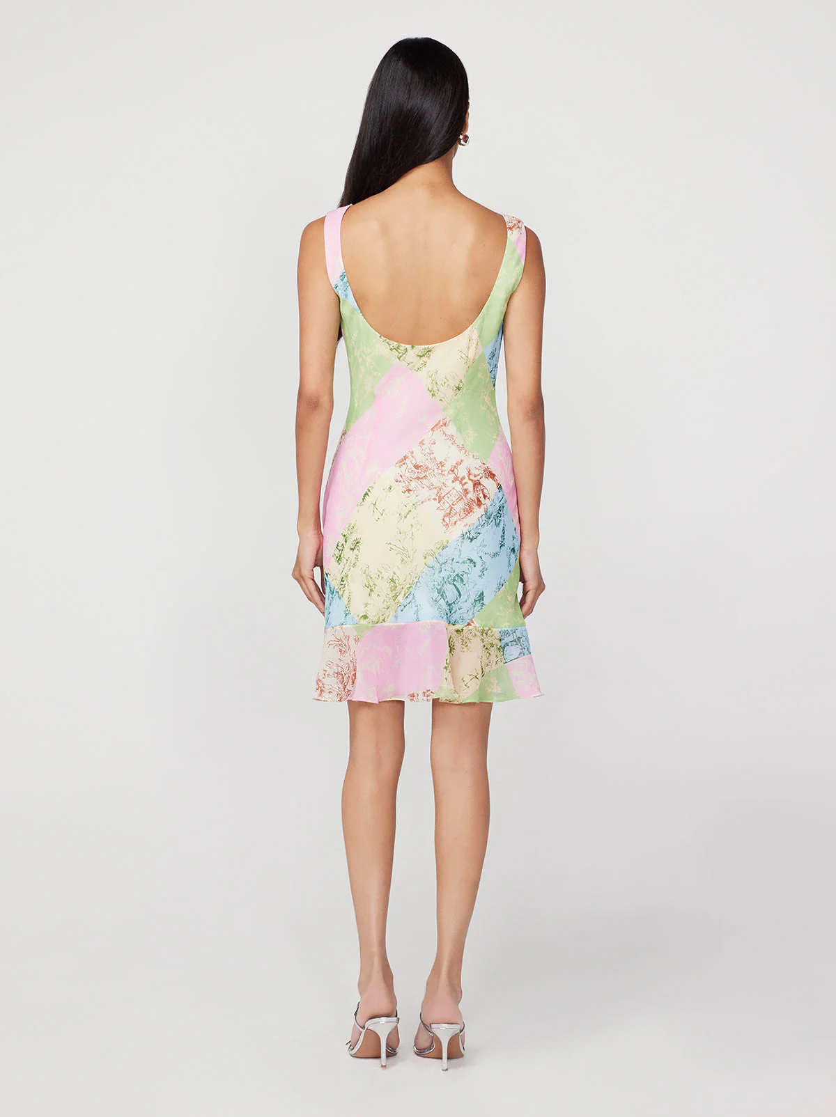 KITRI Roberta Patched Toile De Jouy Mini Dress