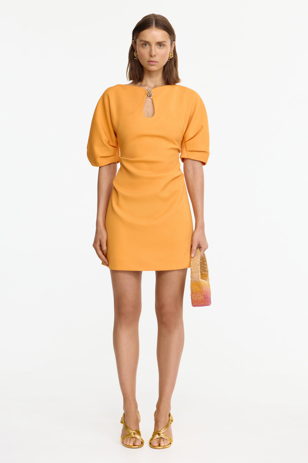 Acler Dingsey Mini Dress in Clementine