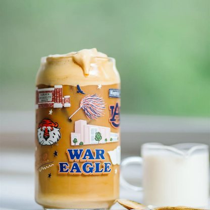 Gracefully Made Auburn University Glass Cup *Restock
