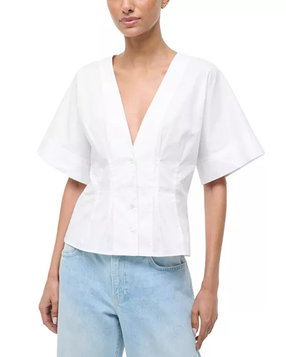 STAUD Elle Top - white