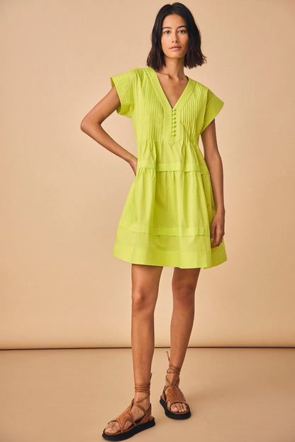 HUNTER BELL PARKER DRESS - LIME