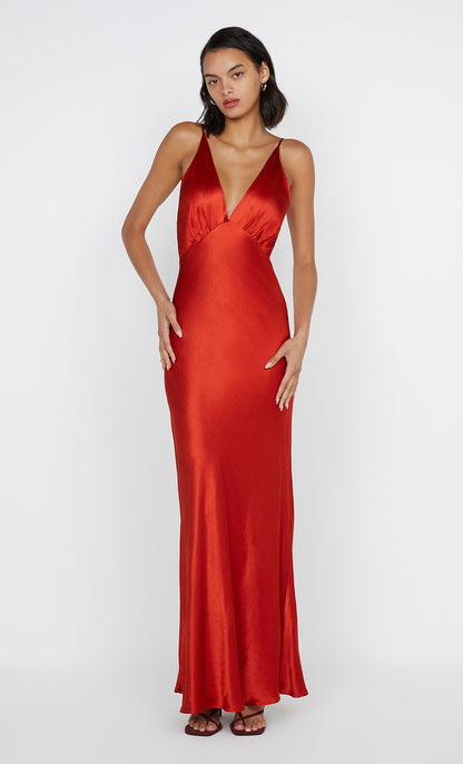 BEC + BRIDGE Moon Dance V Maxi Dress - Crimson