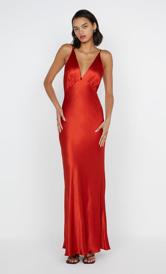 BEC + BRIDGE Moon Dance V Maxi Dress - Crimson