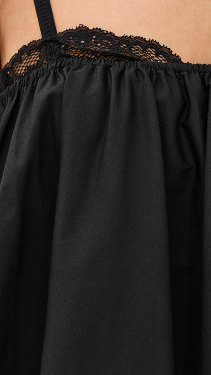 STAUD Cecily Mini Dress - Black