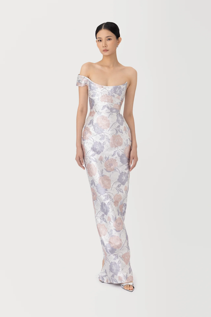 Sau Lee Jackson Brocade Gown