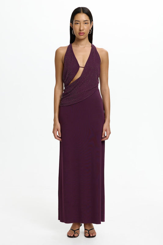 Significant Other Harriett Maxi Dress in Eggplant