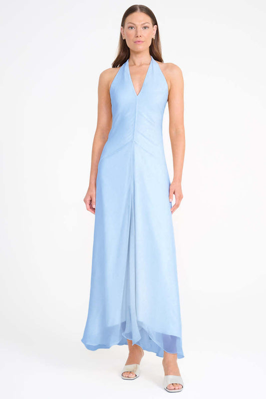 Staud Luma Dress in Clear Blue
