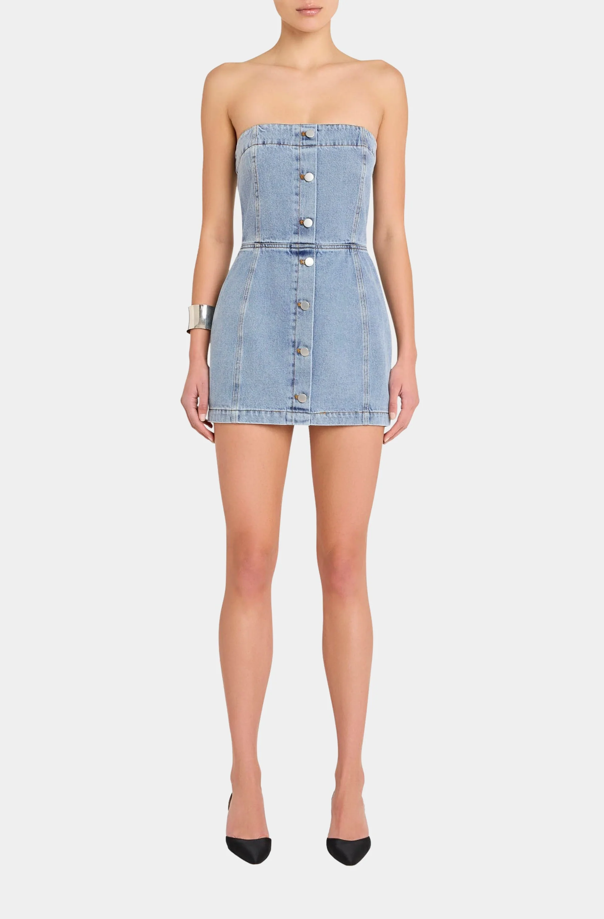 amanda uprichard denim dress Scorpio Skort Romper in Blue Size:Intelligent Embrace the essence of jacquard Shower Ideas Winter Bridal