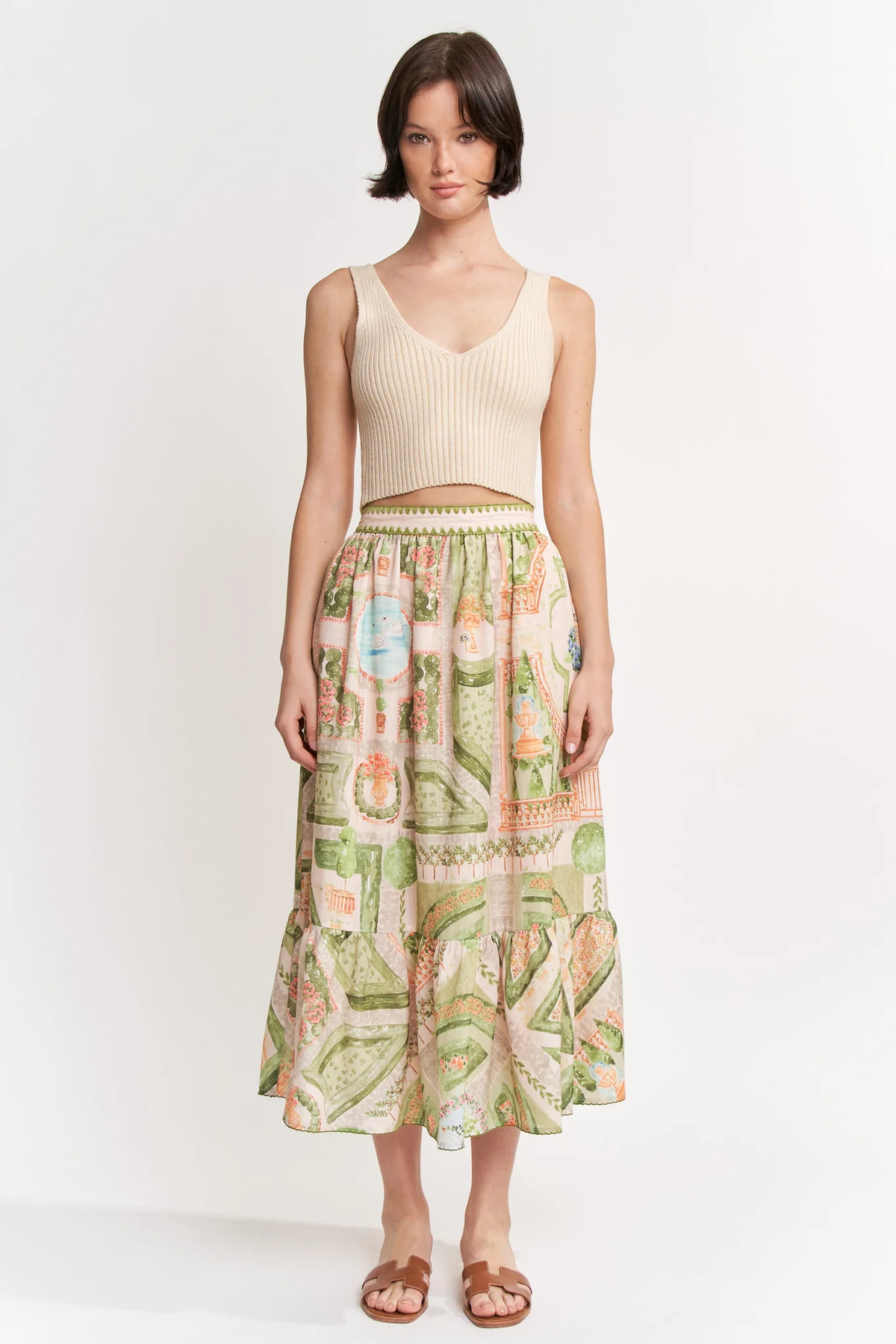 En Saison Sariyah Midi Skirt