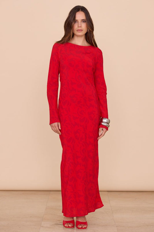 SOVERE EMBER DRESS IN CHILLI