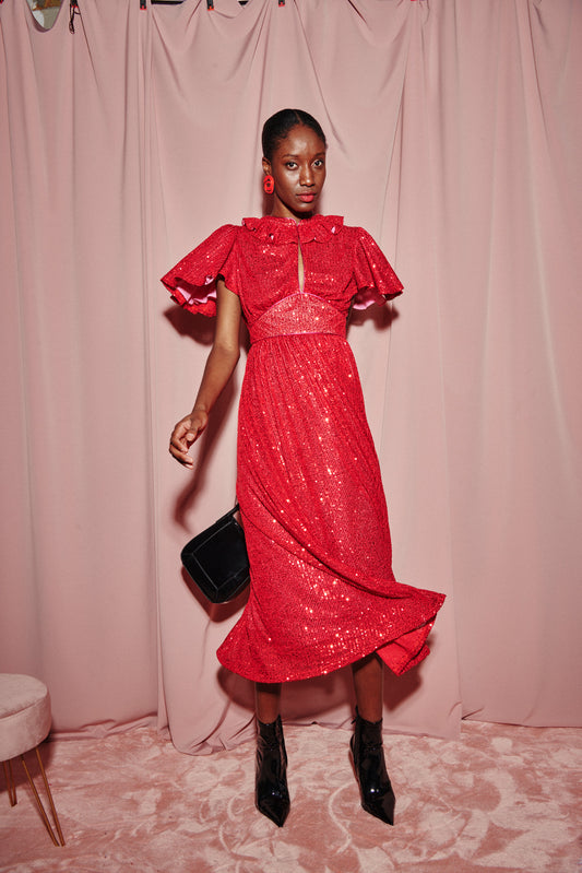 Celia B Margarita Dress - Red