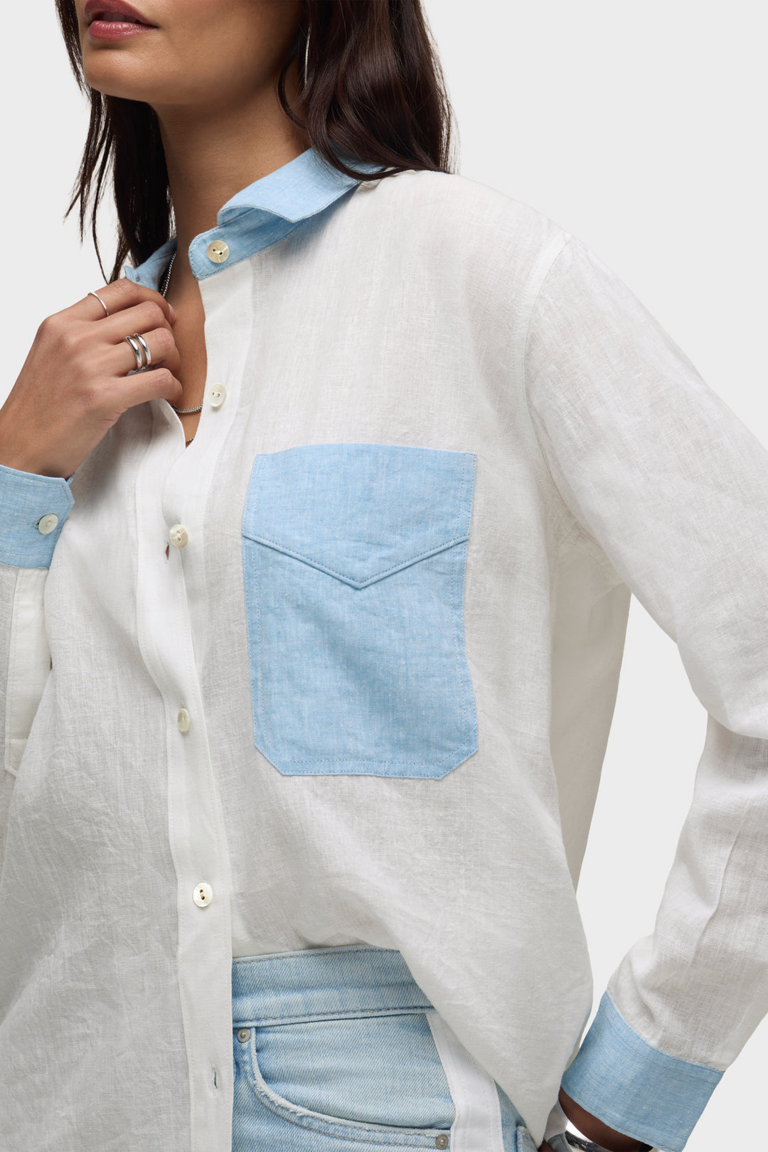 HUDSON Oversized Button Down Shirt