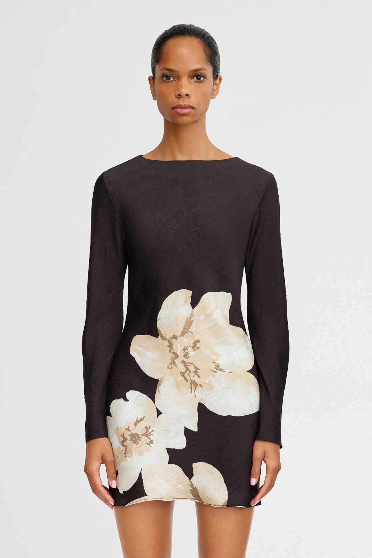 significant other alia mini dress Significant Other Alia Mini Dress | Charcoal Botanic