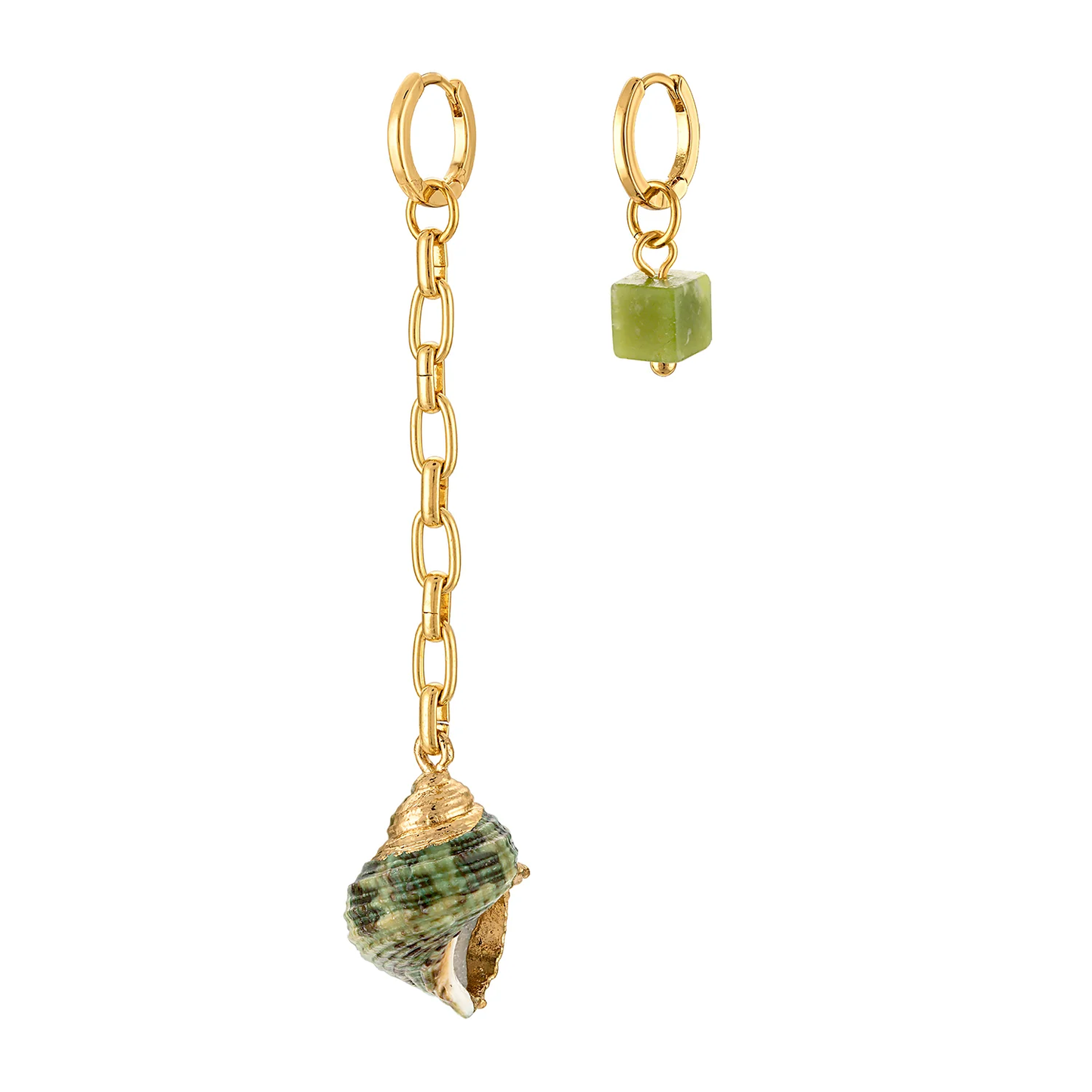 Logan Tay Shell Mismatched Earrings