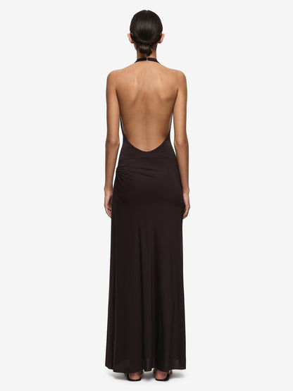 BEC + BRIDGE Court Halter Maxi Dress
