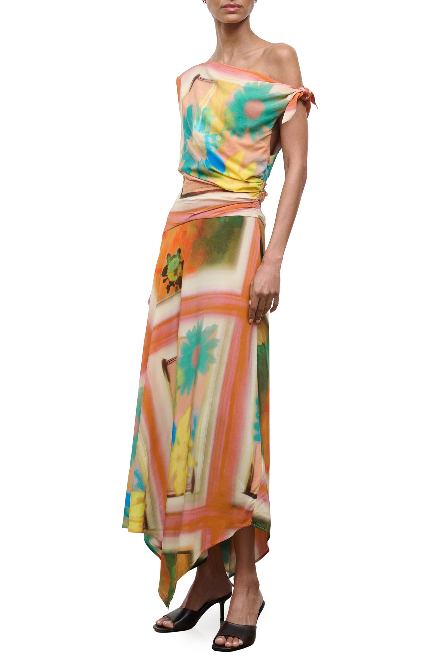 STAUD Portia Dress - Superbloom Scarf