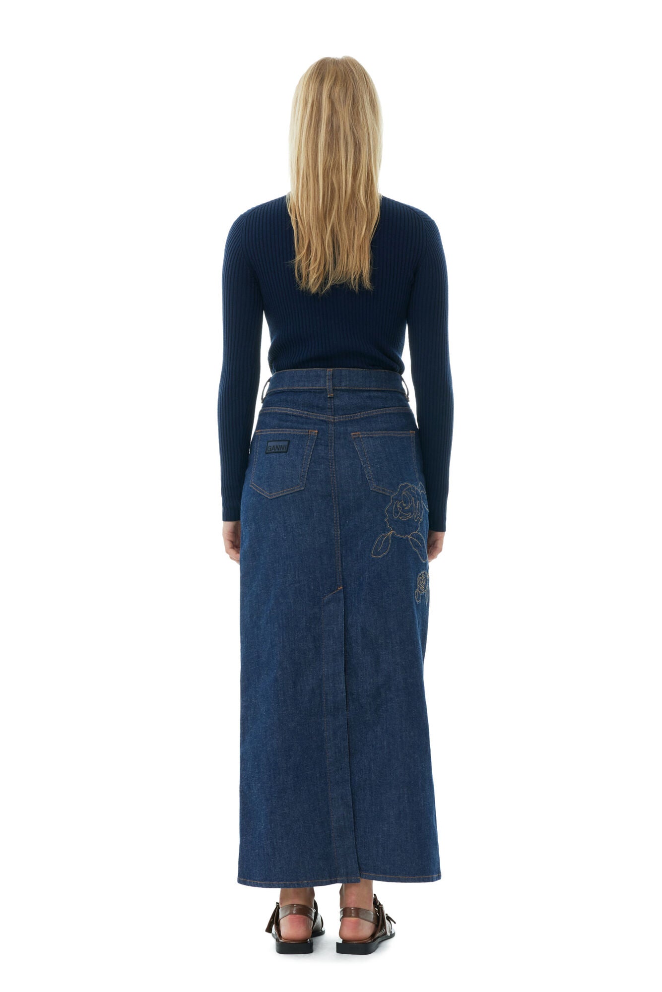 Ganni Mini Ribbed Merino Cardigan