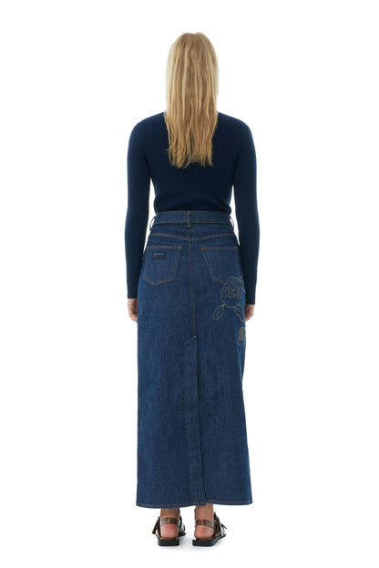 Ganni Mini Ribbed Merino Cardigan