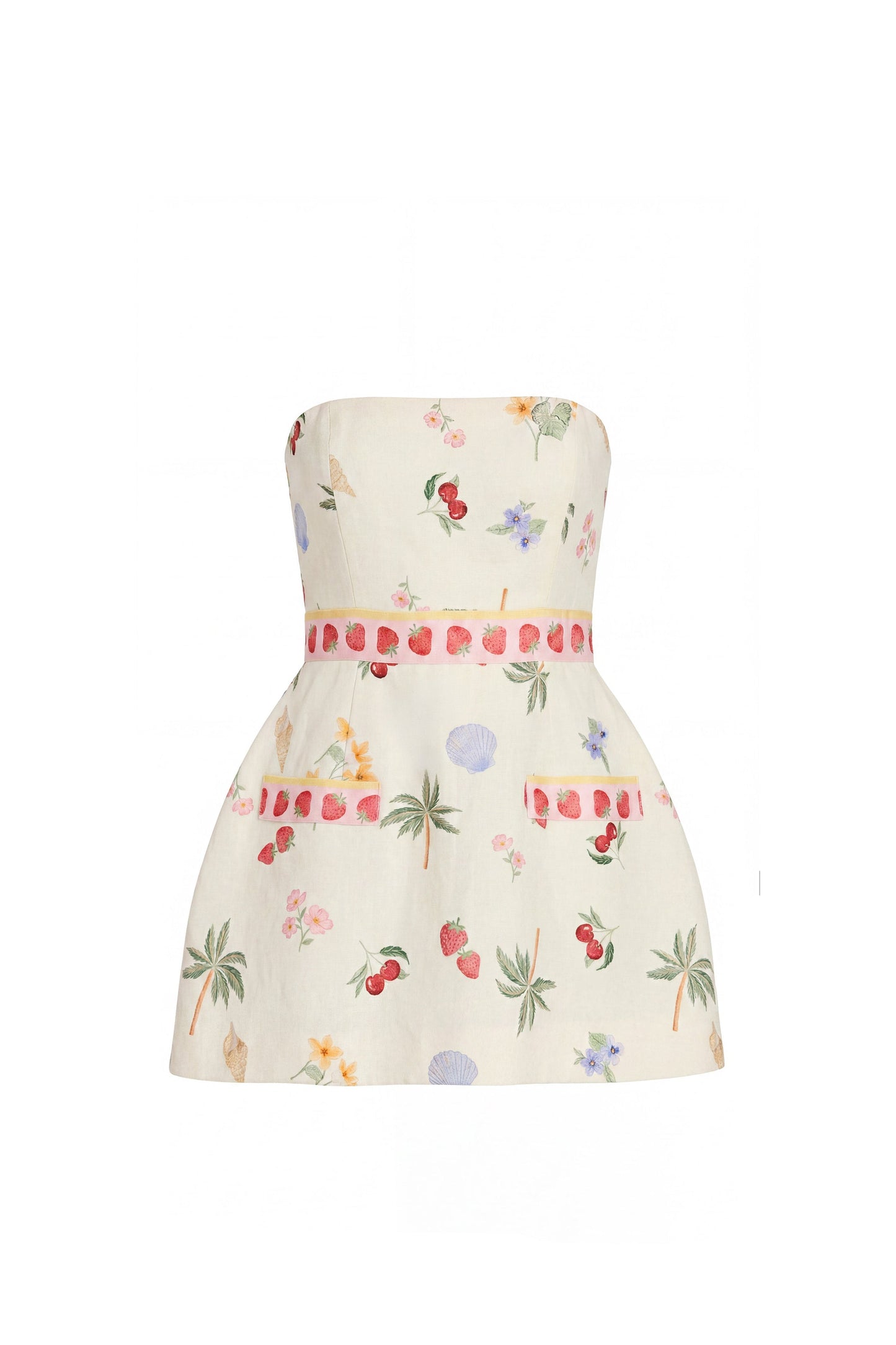 Amanda Uprichard Bethany Romper in Boardwalk