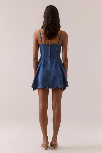 SOVERE Elodie Mini Dress - Classic blue