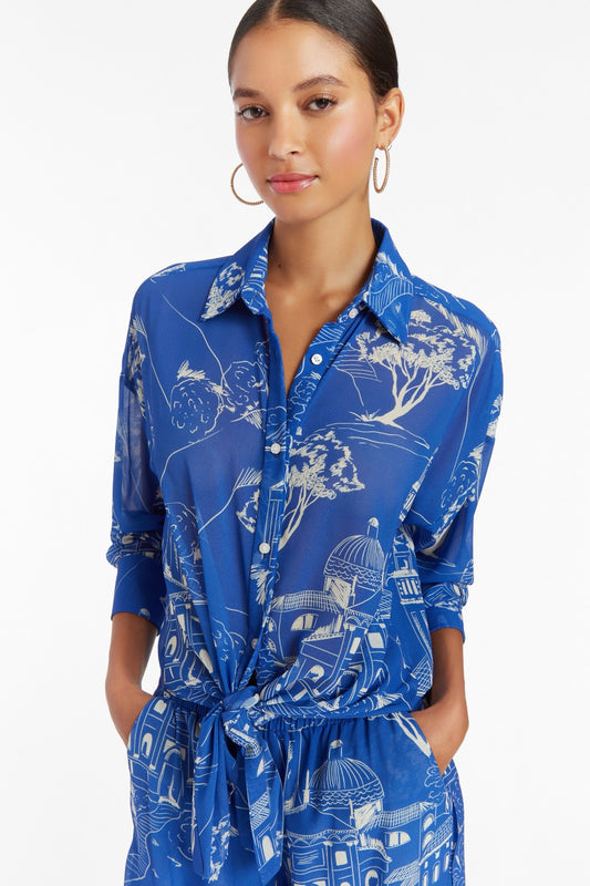 Amanda Uprichard Bennett Top in Yorkshire Print