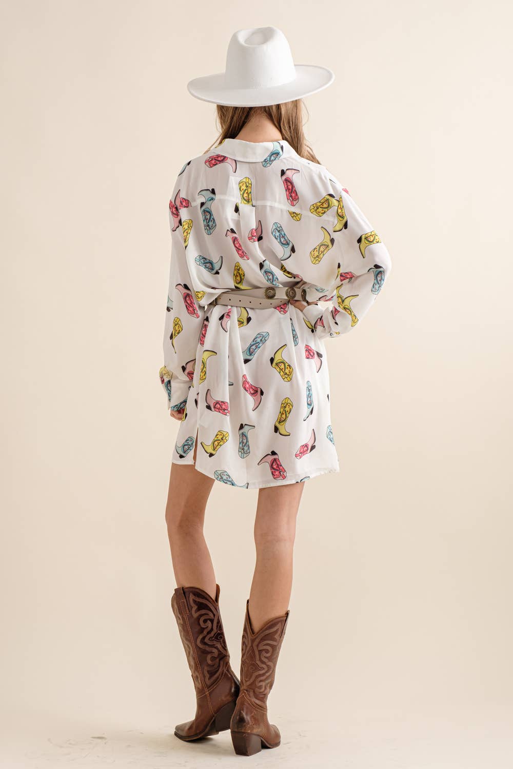 Cowboy Boots Shirt Dress – Shop at the Mix Cowboy Boots Shirt Dress – Shop at the Mix