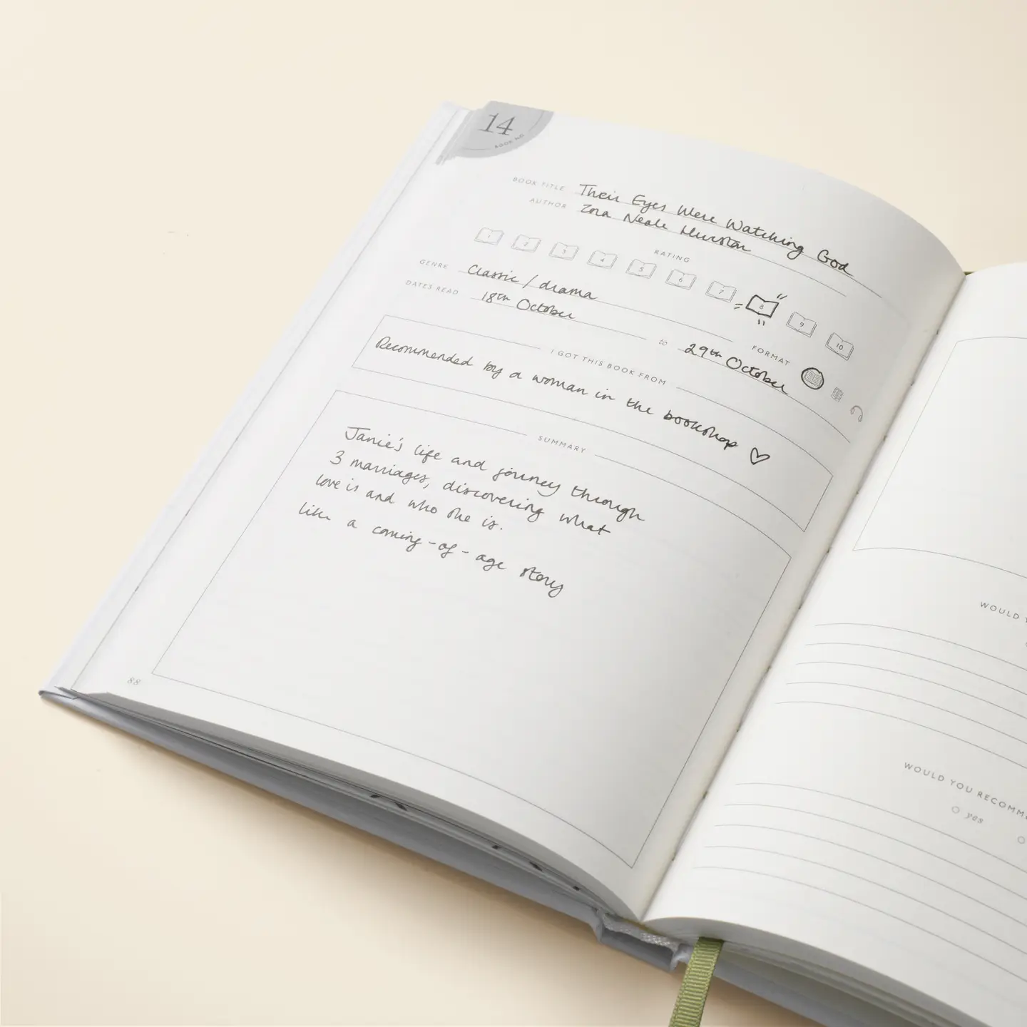 Papier Reading Journal