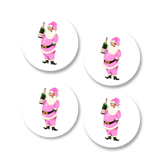 Coasters-Pink Santa Champ