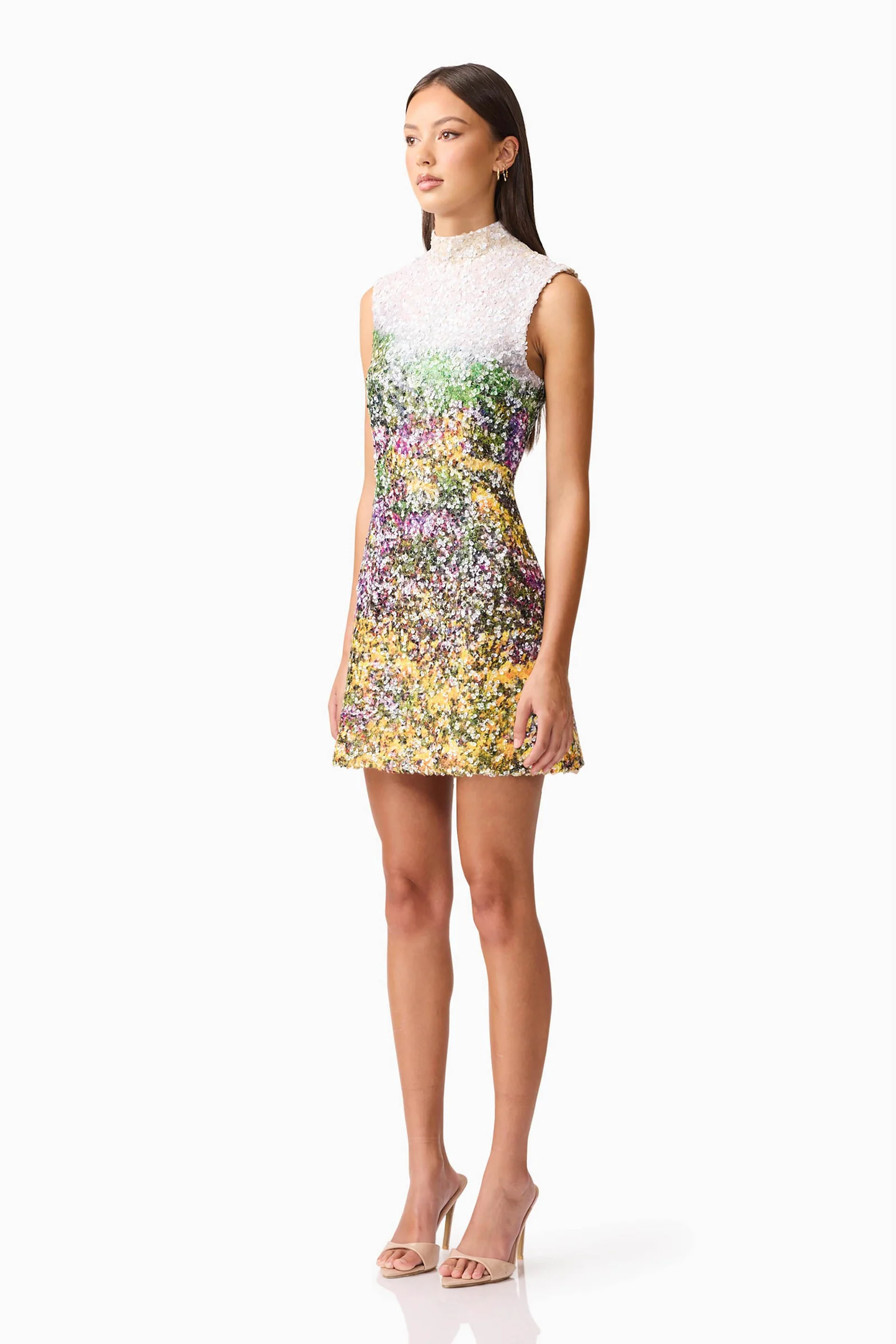 Elliatt Arden Shift Mini Dress in Multi Ombre