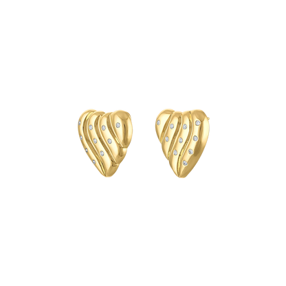 Logan Tay Bling Heart Earring