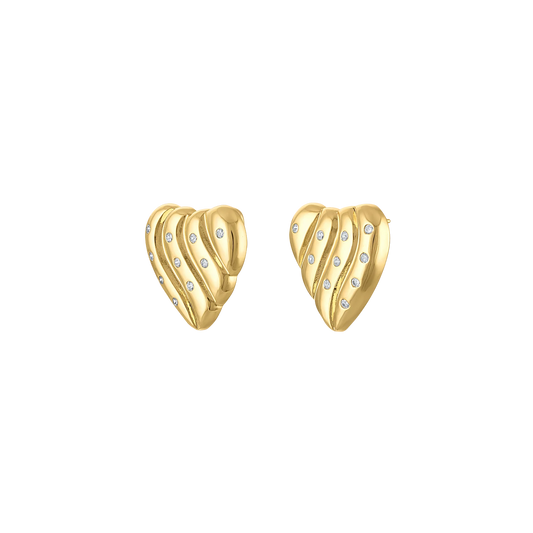 Logan Tay Bling Heart Earring