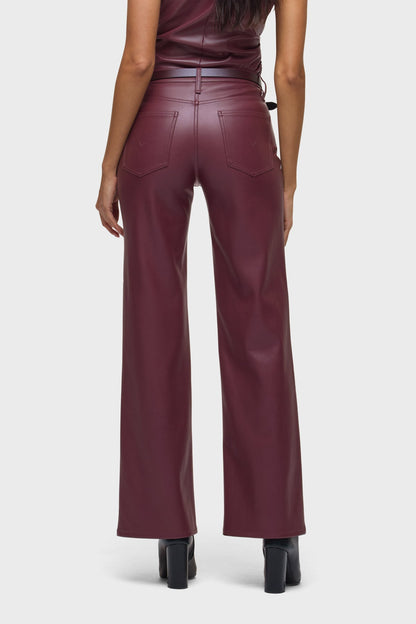 Huson Rosie Vegan Leather High-Rise Wide Leg