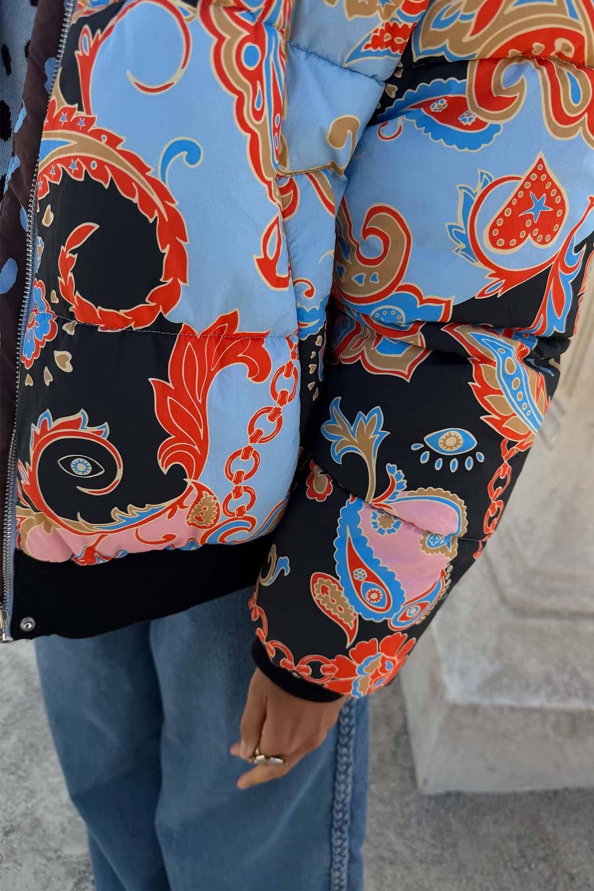 Never Fully Dressed - Paisley Reversible Puffer
