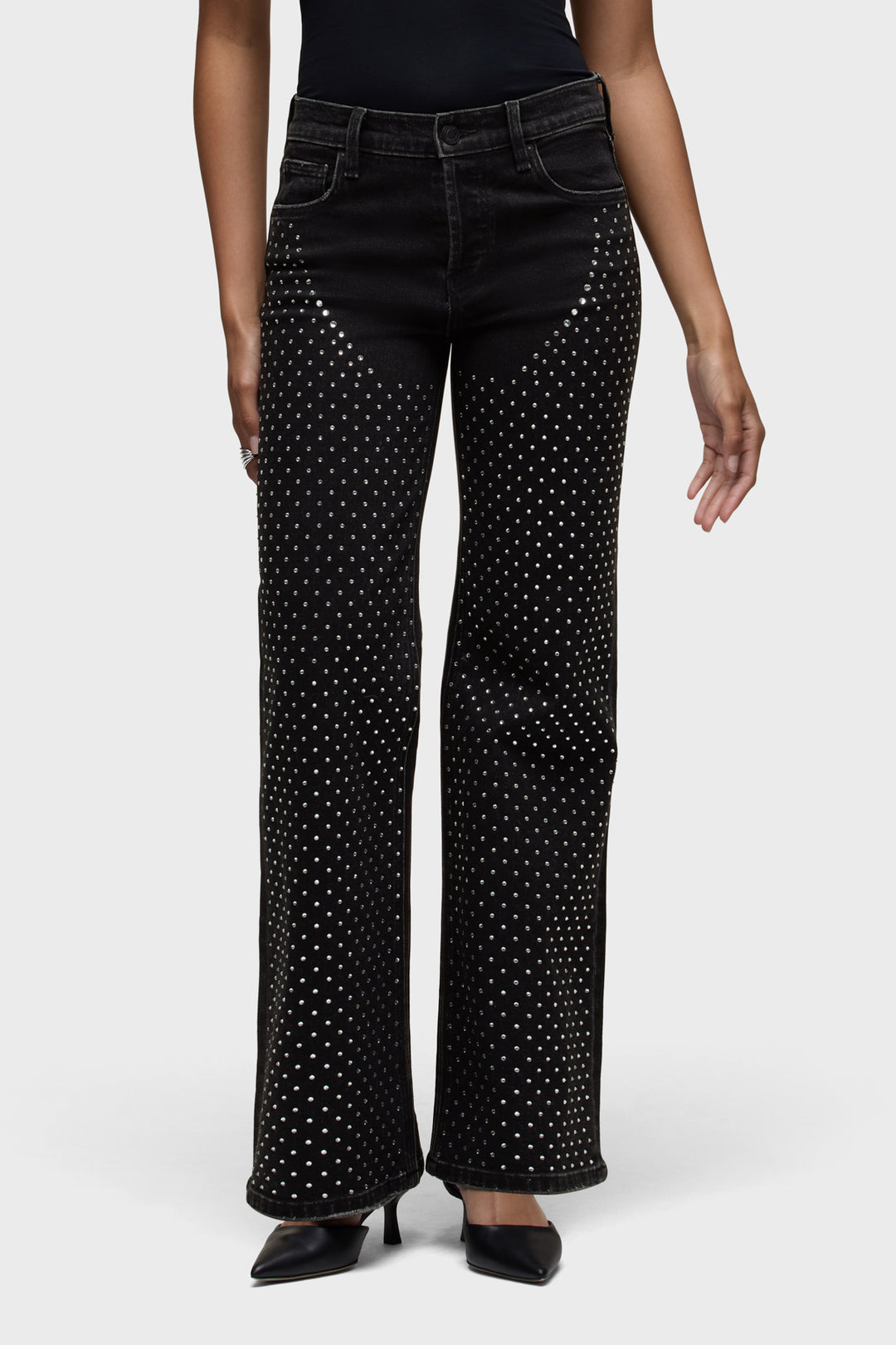Hudson Rosie Embellished Wide Leg