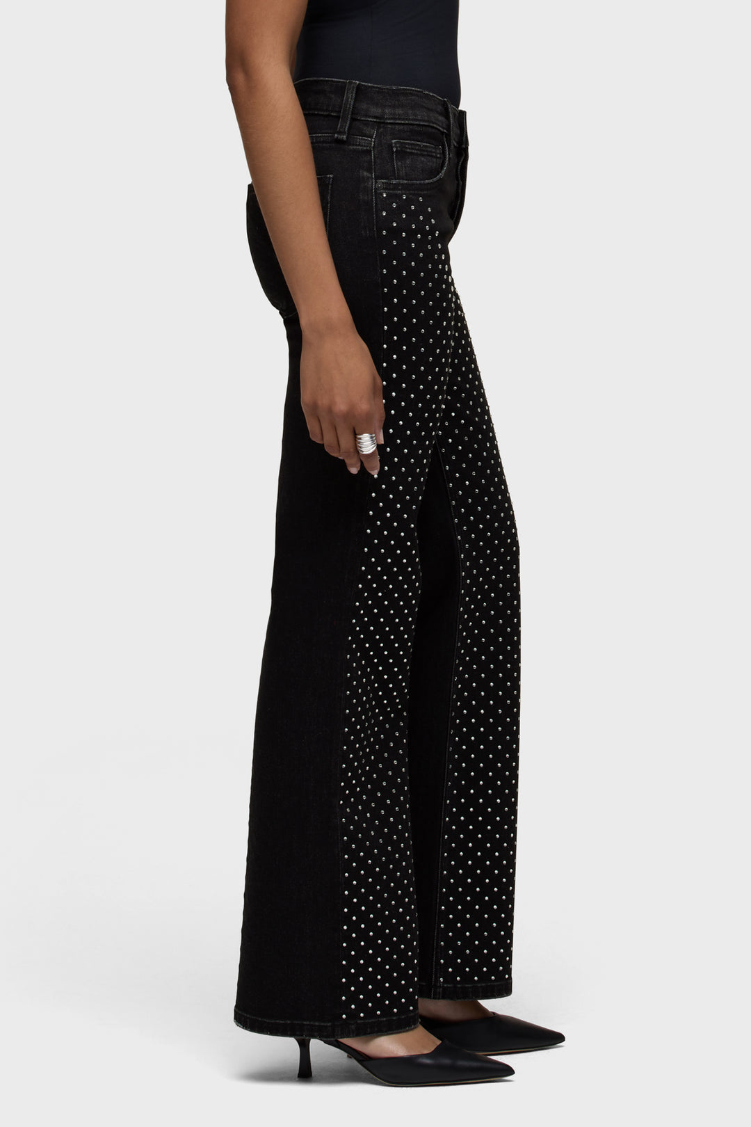 Hudson Rosie Embellished Wide Leg