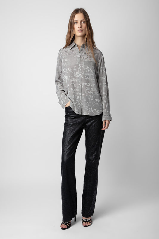 Zadig & Voltaire Morning Jacquard Silk Shirt