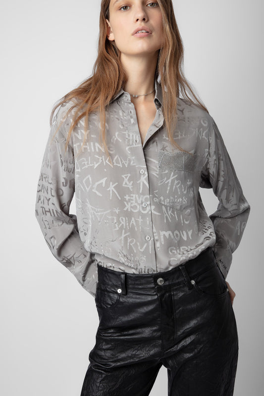 Zadig & Voltaire Morning Jacquard Silk Shirt